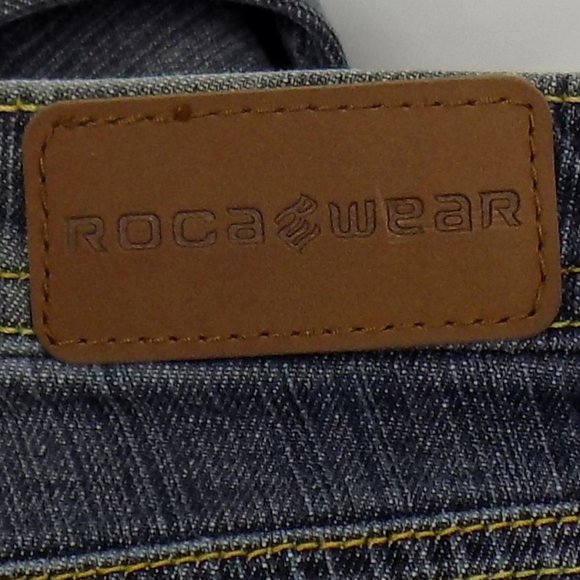 Roca Wear Flare Leg Denim Jeans Size 7/8 - Picture 7 of 10